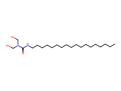 Urea, N,N-bis(hydroxymethyl)-N'-octadecyl- structure