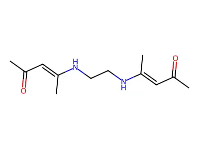 4-[2-(1-Methyl-3-oxo-but-1-enylamino)-ethylamino]-pent-3-en-2-one structure