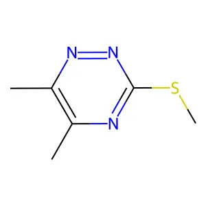 5,6-Dimethyl-3-(methylthio)-1,2,4-triazine structure