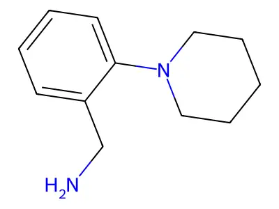 [2-(Piperidin-1-yl)phenyl]methanamine structure