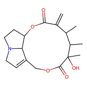 春千里光碱 structure