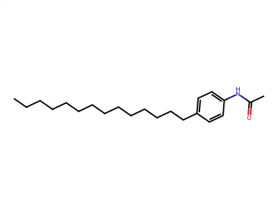 N-(4-tetradecylphenyl)acetamide structure