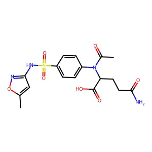 N-acetyl-glutamylsulfamethoxazole structure