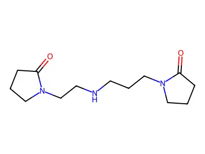 1-(3-((2-(2-Oxo-1-pyrrolidinyl)ethyl)amino)propyl)pyrrolidin-2-one structure