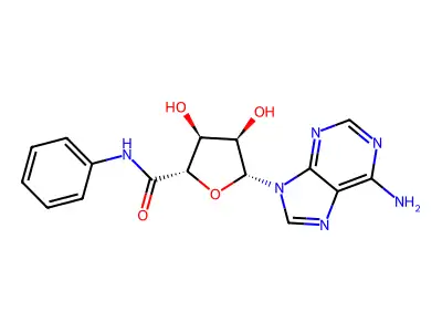 beta-D-Ribofuranuronamide, 1-(6-amino-9H-purin-9-yl)-1-deoxy-N-phenyl- structure