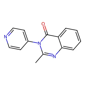 2-Methyl-3-pyridin-4-ylquinazolin-4-one structure