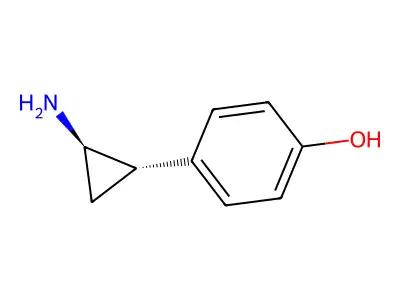 rel-4-((1R,2S)-2-Aminocyclopropyl)phenol structure
