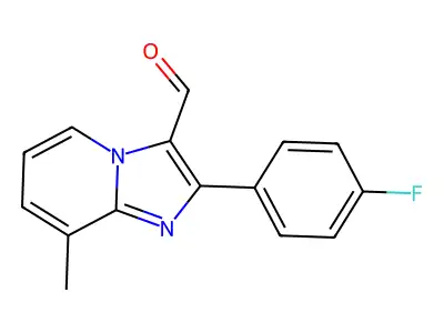 2-(4-Fluorophenyl)-8-methylimidazo[1,2-a]pyridine-3-carbaldehyde structure