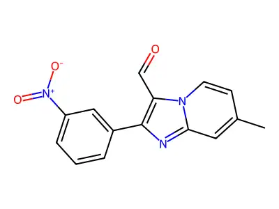 7-Methyl-2-(3-nitrophenyl)imidazo[1,2-a]pyridine-3-carbaldehyde structure