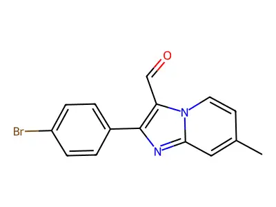 2-(4-Bromophenyl)-7-methylimidazo[1,2-a]pyridine-3-carboxaldehyde structure