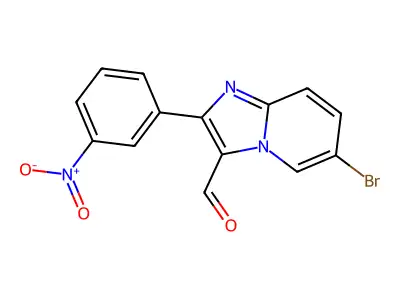6-Bromo-2-(3-nitrophenyl)imidazo[1,2-a]pyridine-3-carbaldehyde structure