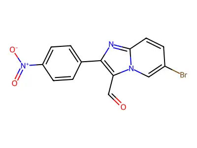 6-Bromo-2-(4-nitrophenyl)imidazo[1,2-a]pyridine-3-carbaldehyde structure
