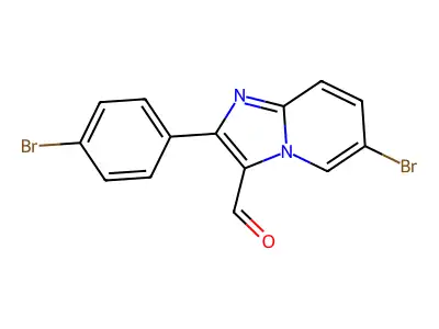 6-Bromo-2-(4-bromophenyl)imidazo[1,2-a]pyridine-3-carbaldehyde structure