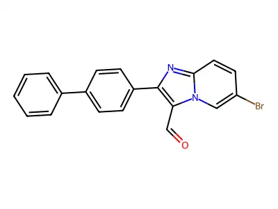 2-Biphenyl-4-yl-6-bromoimidazo[1,2-a]pyridine-3-carbaldehyde structure