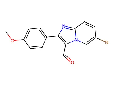 6-Bromo-2-(4-methoxyphenyl)imidazo[1,2-a]pyridine-3-carbaldehyde structure