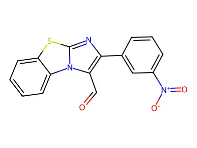 2-(3-Nitrophenyl)benzo[d]imidazo[2,1-b]thiazole-3-carbaldehyde structure