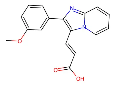 3-[2-(3-Methoxyphenyl)imidazo[1,2-a]pyridin-3-yl]prop-2-enoic acid structure