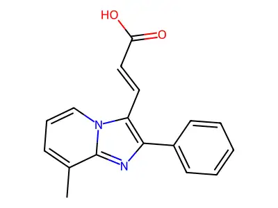 3-(8-Methyl-2-phenylimidazo[1,2-a]pyridin-3-yl)prop-2-enoic acid structure