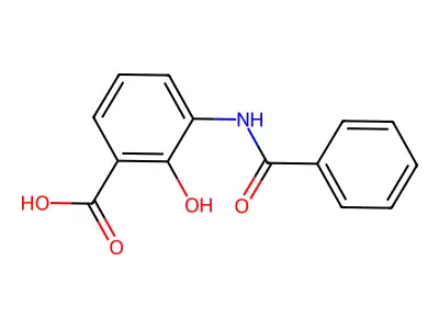 3-(Benzoylamino)-2-Hydroxybenzoic Acid structure