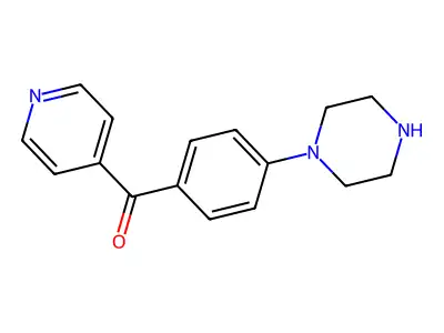 (4-(Piperazin-1-yl)phenyl)(pyridin-4-yl)methanone structure
