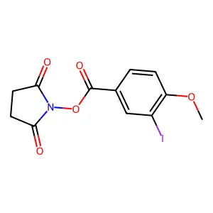 2,5-Dioxopyrrolidin-1-yl 3-iodo-4-methoxybenzoate structure