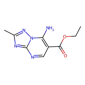 Ethyl 7-amino-2-methyl-(1,2,4)triazolo(1,5-a)pyrimidine-6-carboxylate structure