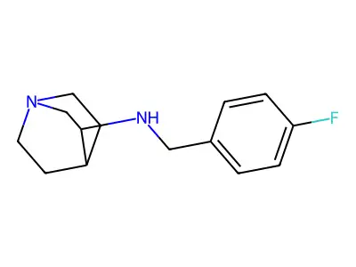 N-(4-Fluorobenzyl)quinuclidin-3-amine structure