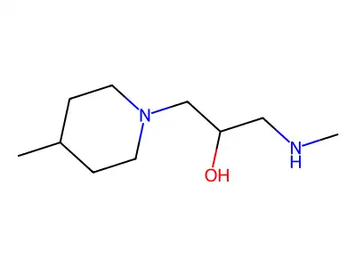 1-(Methylamino)-3-(4-methylpiperidin-1-yl)propan-2-ol structure