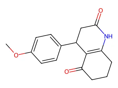 4-(4-Methoxyphenyl)-1,3,4,6,7,8-hexahydroquinoline-2,5-dione structure