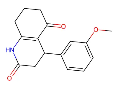 4-(3-Methoxyphenyl)-1,3,4,6,7,8-hexahydroquinoline-2,5-dione structure