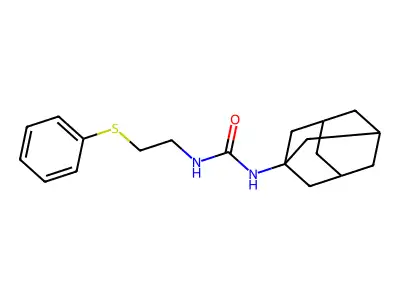 1-(1-Adamantyl)-3-(2-phenylsulfanylethyl)urea structure