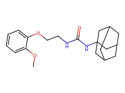 1-(1-Adamantyl)-3-[2-(2-methoxyphenoxy)ethyl]urea structure