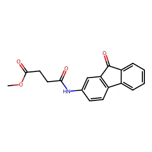 methyl 4-oxo-4-[(9-oxo-9H-fluoren-2-yl)amino]butanoate structure