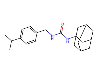 1-(1-Adamantyl)-3-[(4-propan-2-ylphenyl)methyl]urea structure