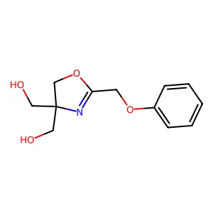 [2-(Phenoxymethyl)-4,5-dihydro-1,3-oxazole-4,4-diyl]dimethanol structure
