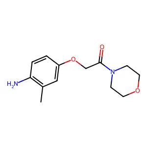 [2-Methyl-4-(2-morpholin-4-yl-2-oxoethoxy)phenyl]amine structure