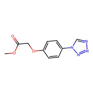 methyl [4-(1H-tetrazol-1-yl)phenoxy]acetate structure