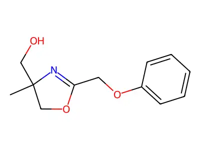 [4-Methyl-2-(phenoxymethyl)-4,5-dihydro-1,3-oxazol-4-yl]methanol structure