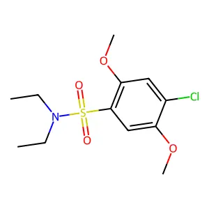 4-chloro-N,N-diethyl-2,5-dimethoxybenzenesulfonamide structure