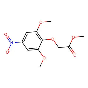 Methyl (2,6-dimethoxy-4-nitrophenoxy)acetate structure