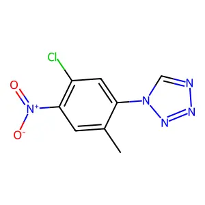 1-(5-chloro-2-methyl-4-nitrophenyl)-1H-tetrazole structure