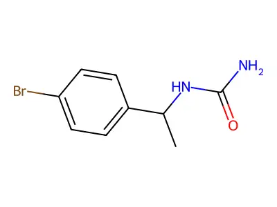 1-(4-Bromophenyl)ethylurea structure