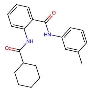 2-[(cyclohexylcarbonyl)amino]-N-(3-methylphenyl)benzamide structure