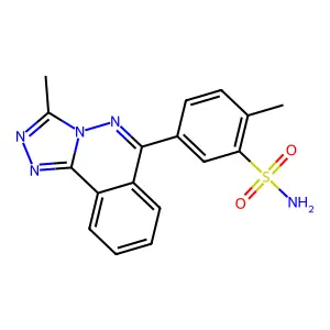 2-Methyl-5-(3-methyl[1,2,4]triazolo[3,4-a]phthalazin-6-yl)benzenesulfonamide structure