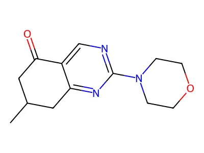 7-Methyl-2-morpholin-4-yl-6,7,8-trihydroquinazolin-5-one structure