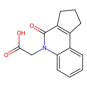 (4-oxo-1,2,3,4-tetrahydro-5H-cyclopenta[c]quinolin-5-yl)acetic acid structure