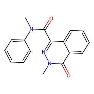 N,3-dimethyl-4-oxo-N-phenylphthalazine-1-carboxamide structure