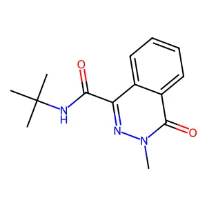 N-tert-butyl-3-methyl-4-oxophthalazine-1-carboxamide structure