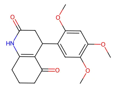 4-(2,4,5-Trimethoxyphenyl)-1,3,4,6,7,8-hexahydroquinoline-2,5-dione structure