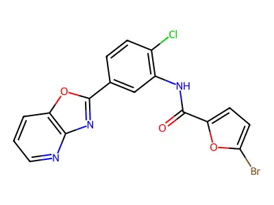 C17H9BrClN3O3 structure